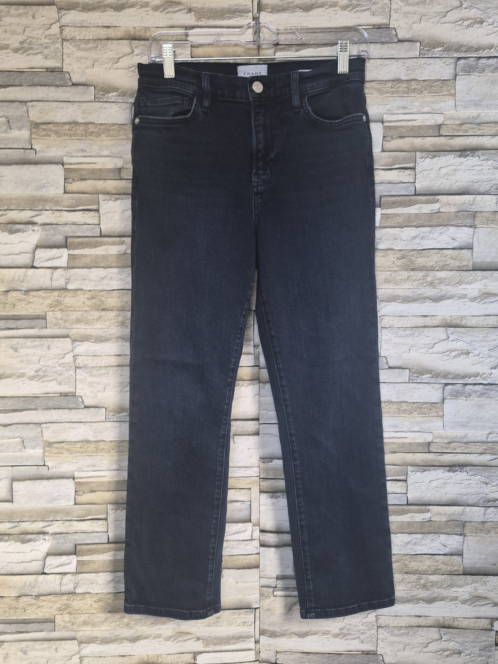 Frame Denim Women's Straight Leg Jeans in Dark Blue Wash